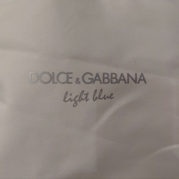 Dolce And Gabbana Canvas Tote White, Blue And Silver Print Shopping Bag - Picture 6 of 10